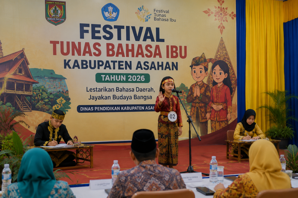 Dinas Pendidikan Asahan Dorong Pelestarian Bahasa dan Budaya Lokal melalui Festival Tunas Bahasa Ibu 2026