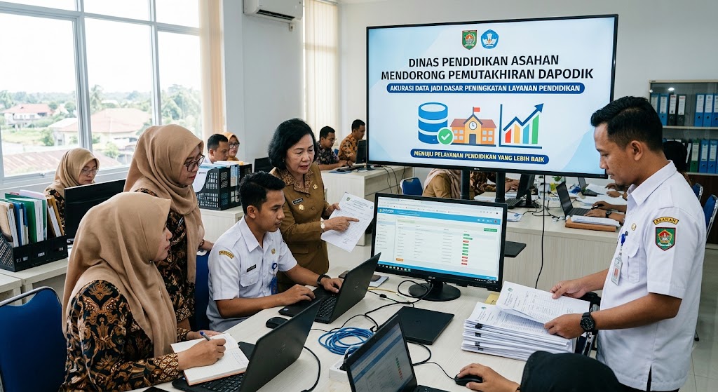 Dinas Pendidikan Asahan Dorong Pemutakhiran Dapodik, Akurasi Data Jadi Dasar Peningkatan Layanan Pendidikan