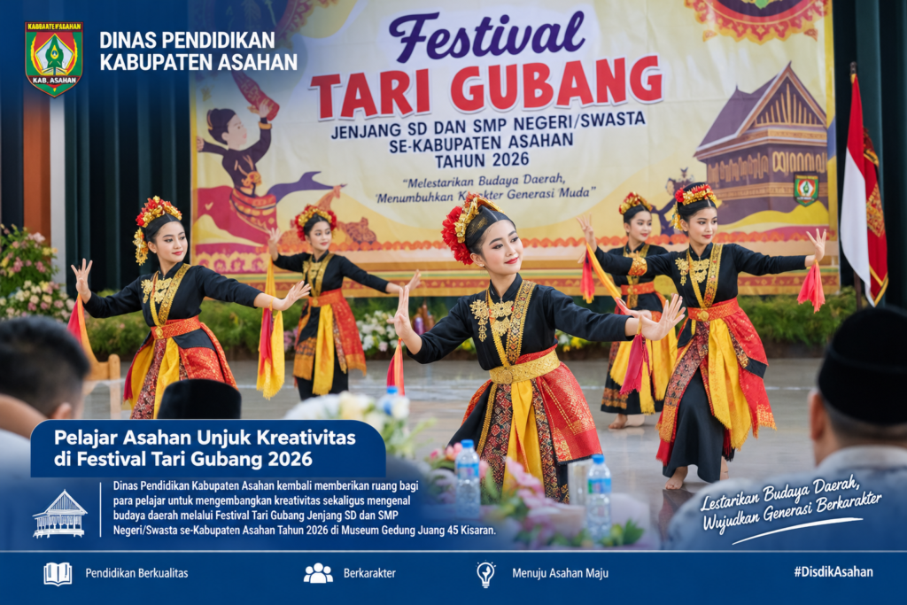 Pelajar Asahan Unjuk Kreativitas di Festival Tari Gubang 2026, Disdik Dorong Pelestarian Budaya Lokal