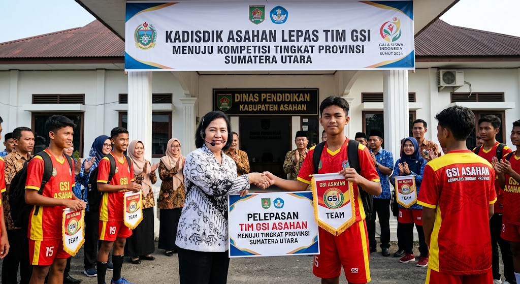 Kadisdik Asahan Lepas Tim GSI Menuju Kompetisi Tingkat Provinsi Sumatera Utara