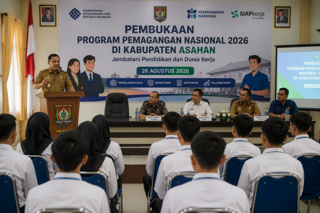 Program Pemagangan Nasional 2026 Dibuka di Asahan, Jembatani Pendidikan dan Dunia Kerja