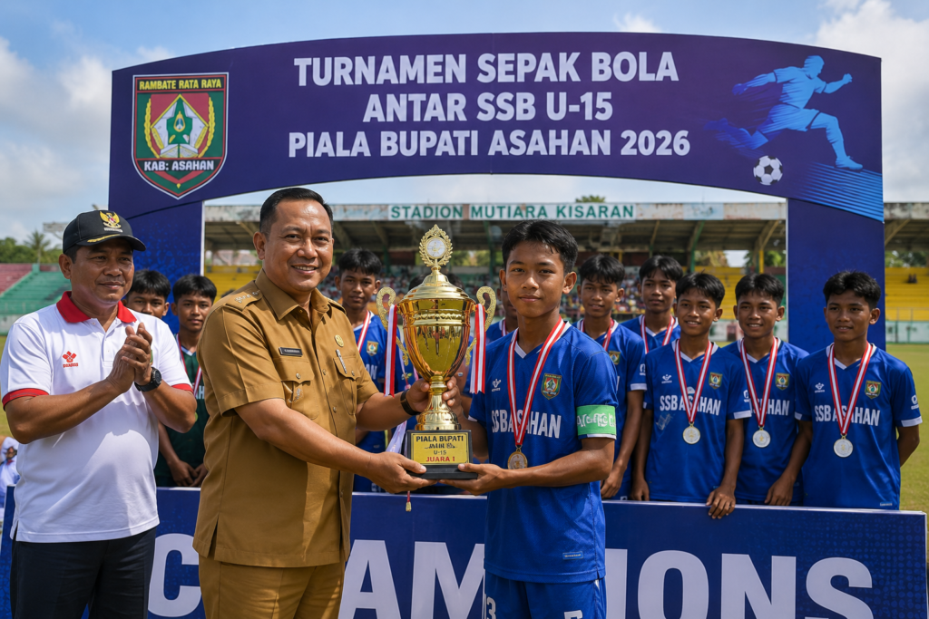 Piala Bupati Asahan U-15 2026 Ditutup, Jadi Wadah Pembinaan Bibit Atlet Muda